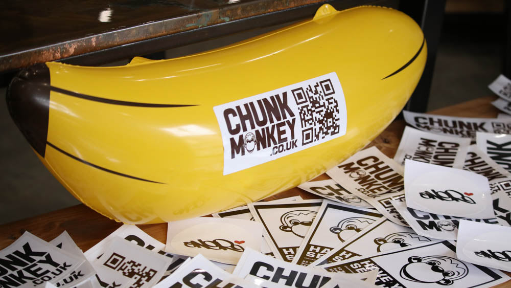 Chunk Monkey’s New Stickers from Oner Signs