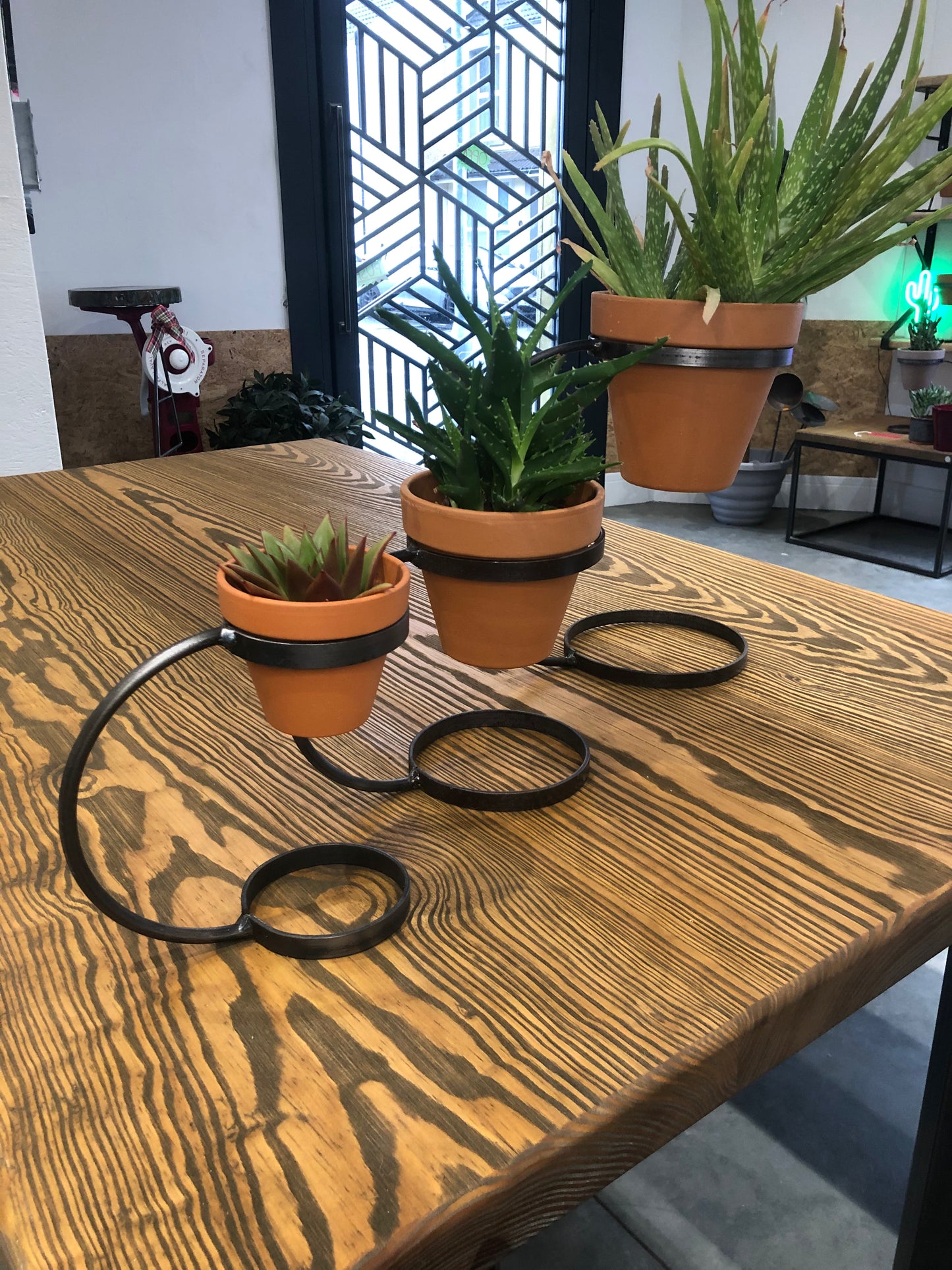 Handmade Hoop Plant Pot Holder