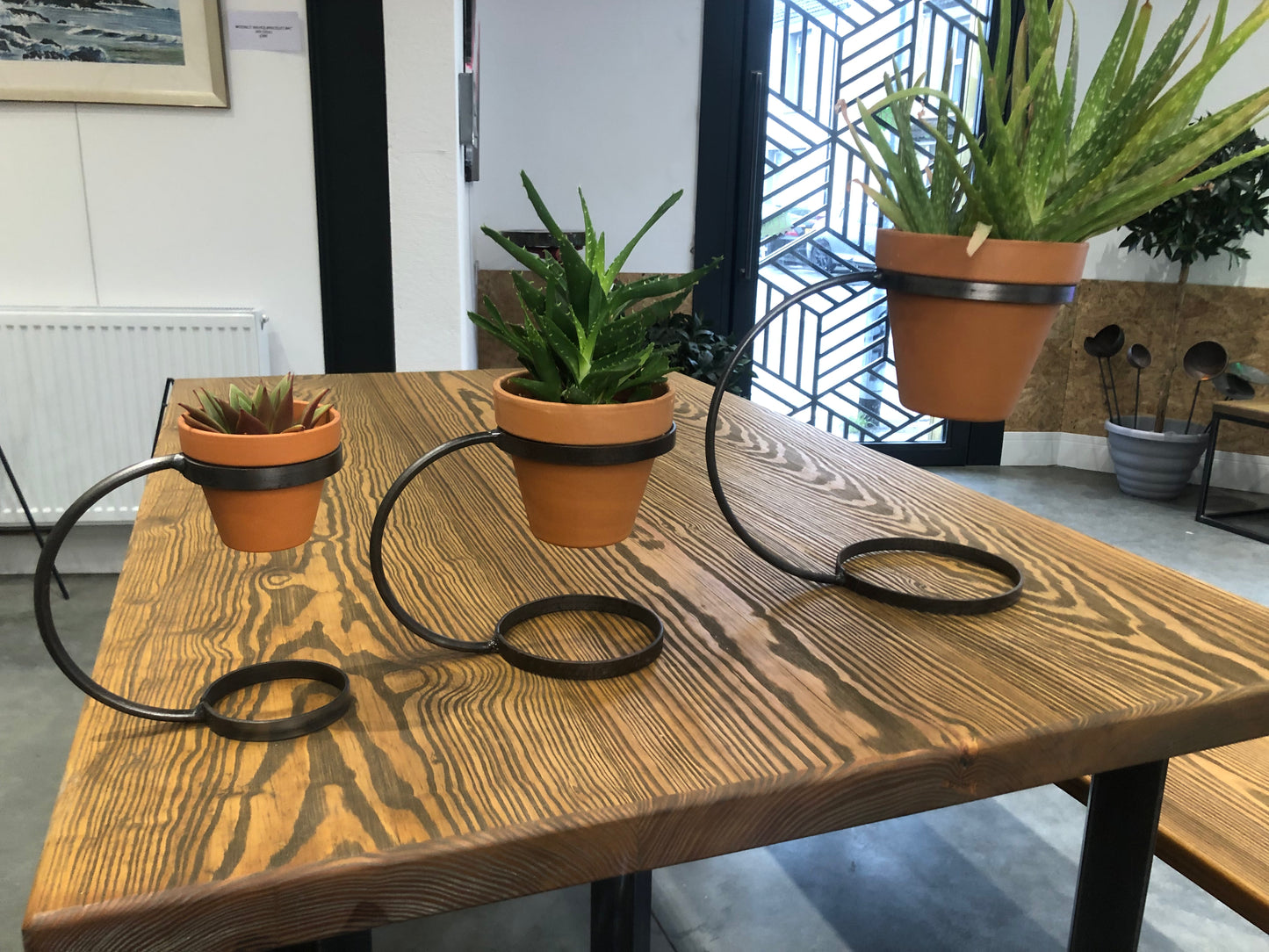 Handmade Hoop Plant Pot Holder