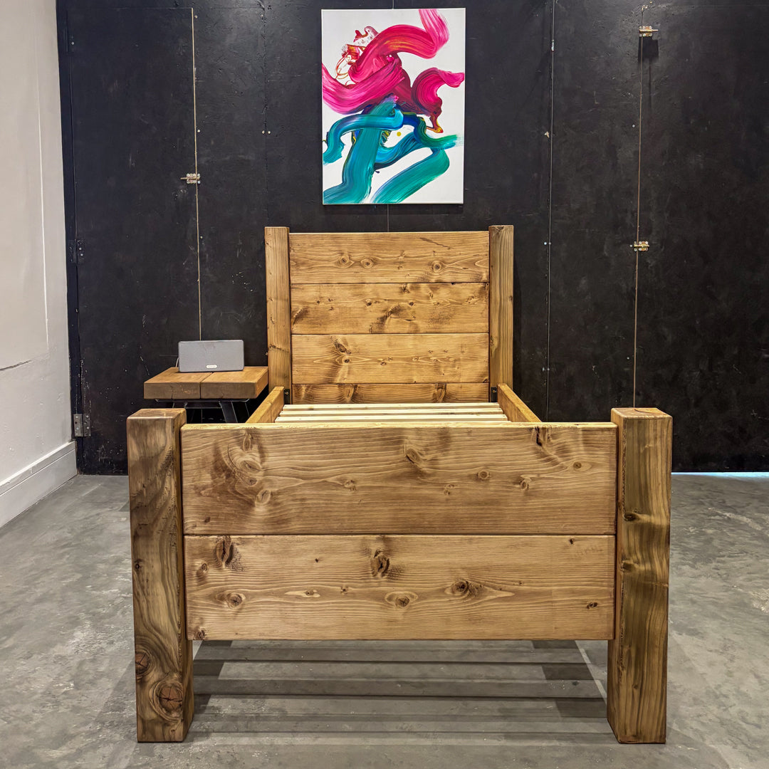 Rustic Industrial Bed Frames Swansea Handmade Furniture Chunk Monkey