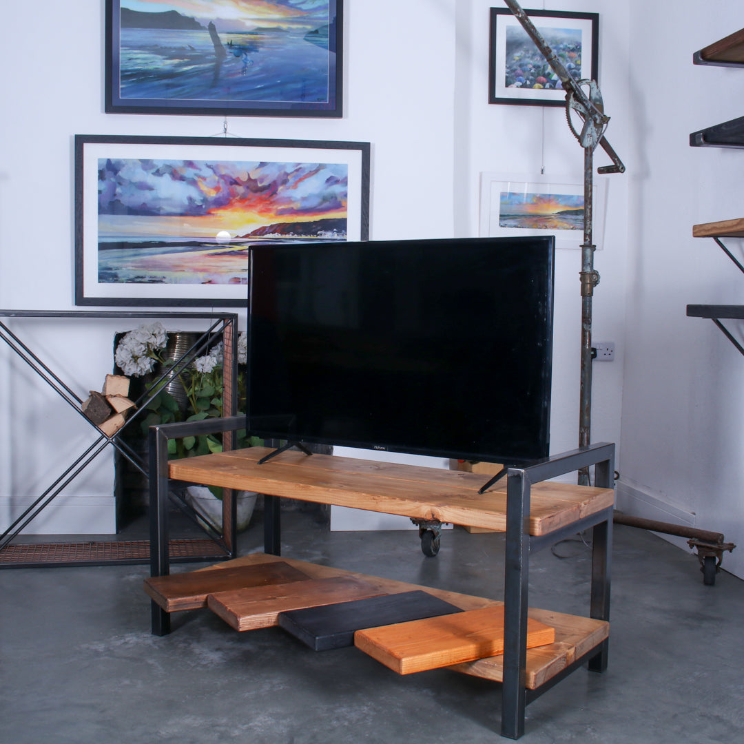 Rustic Industrial Extra Chunky Entertainment Unit