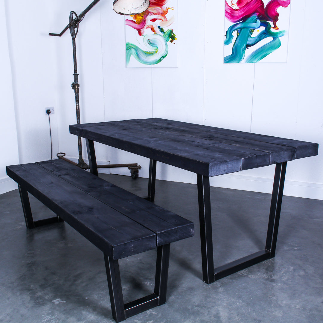 Rustic Industrial Extremely Chunky Bench - Chunk One