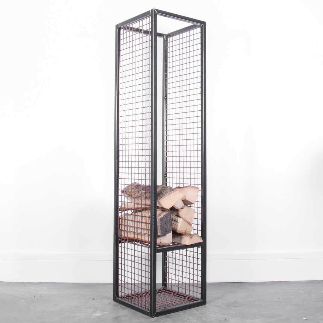 Tall Industrial Log Rack