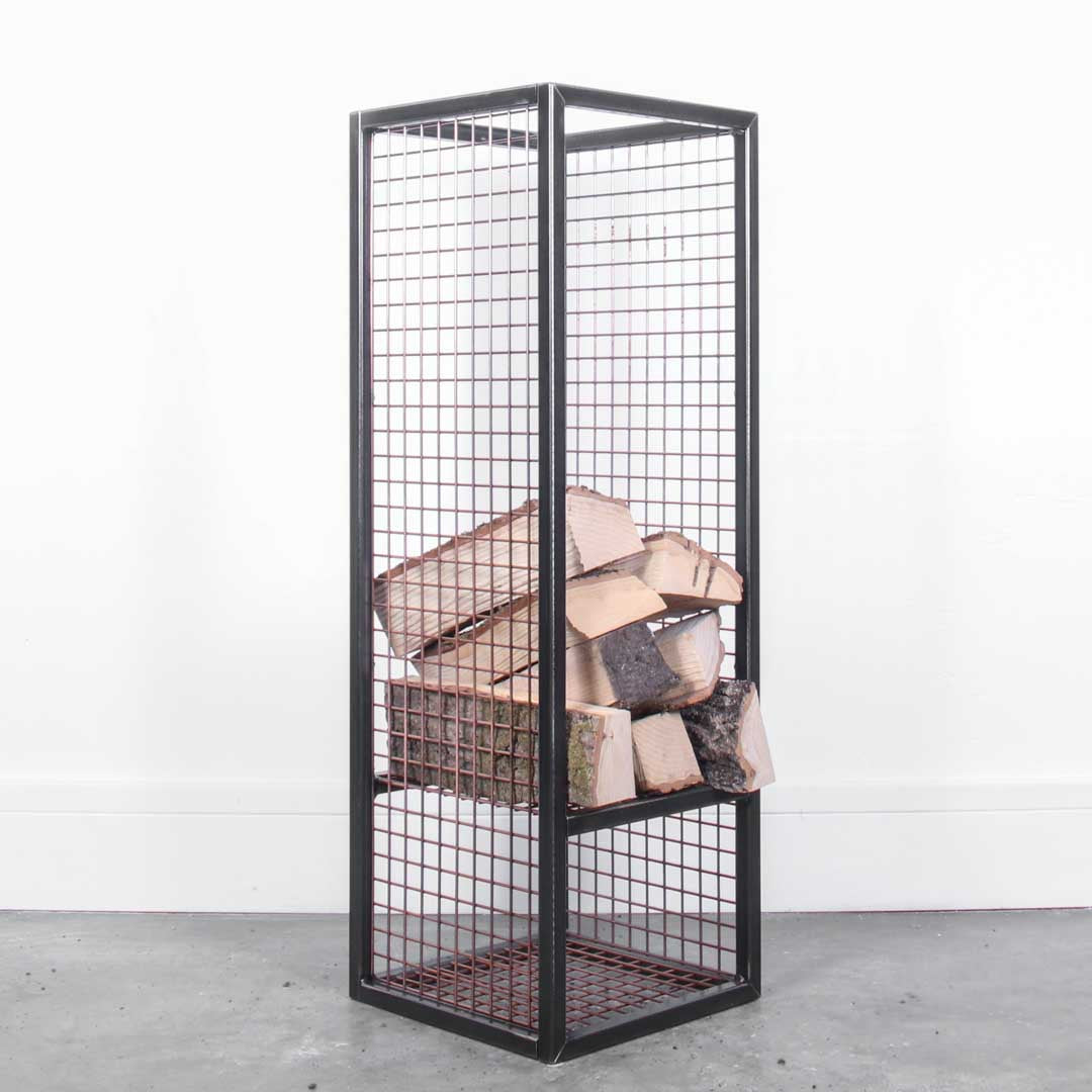 Tall Industrial Log Rack