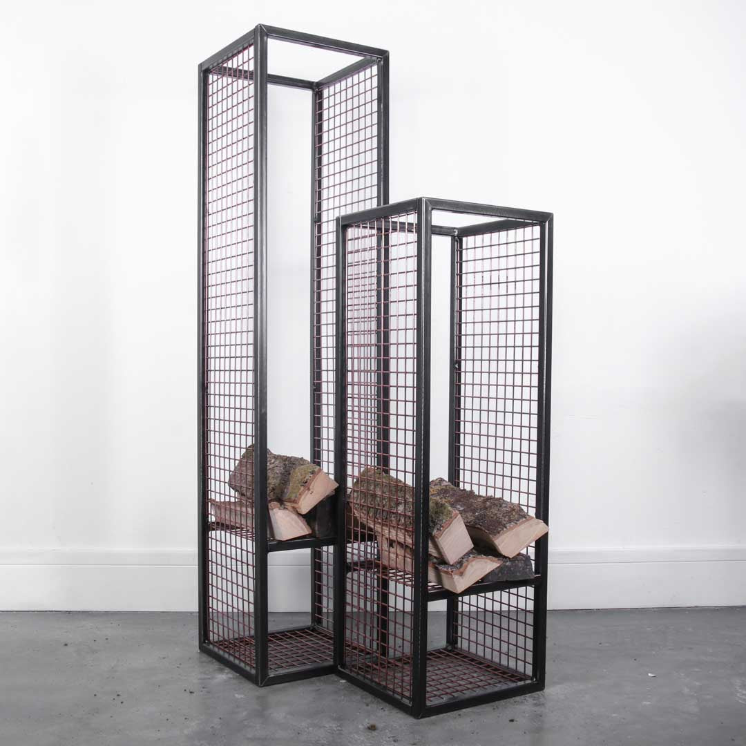 Tall Industrial Log Rack