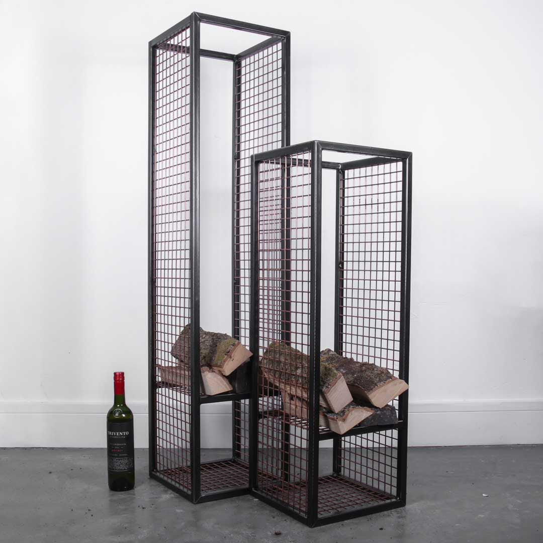 Tall Industrial Log Rack