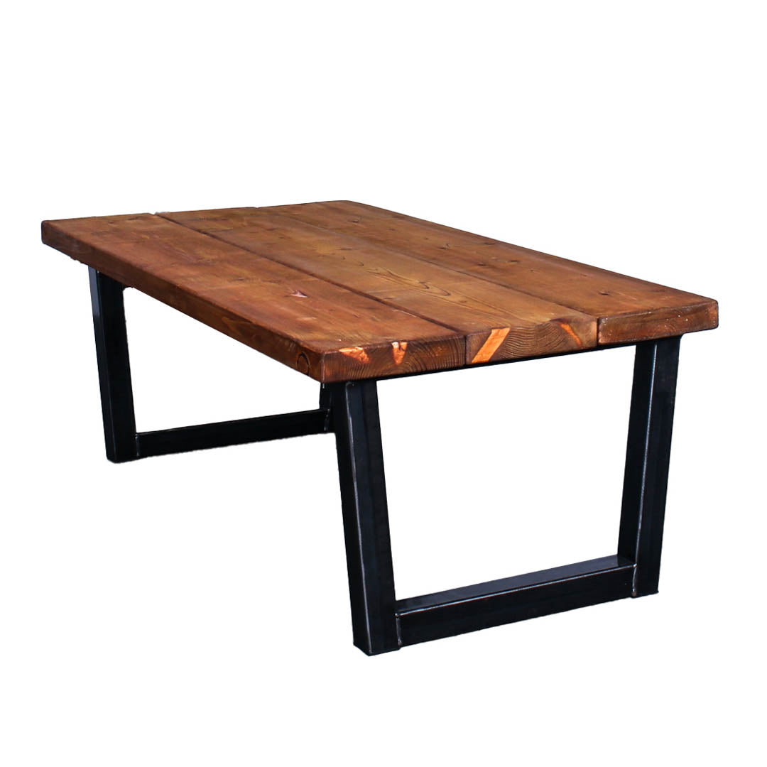 extra chunky rustic industrial coffee table chunk 1 3 board  oak