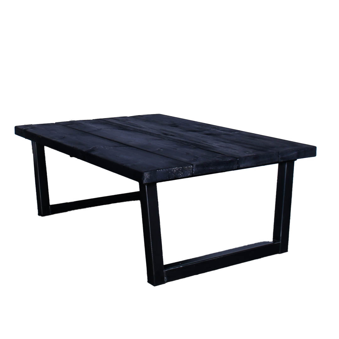 extra chunky rustic industrial coffee table chunk 1 4 board charcoal