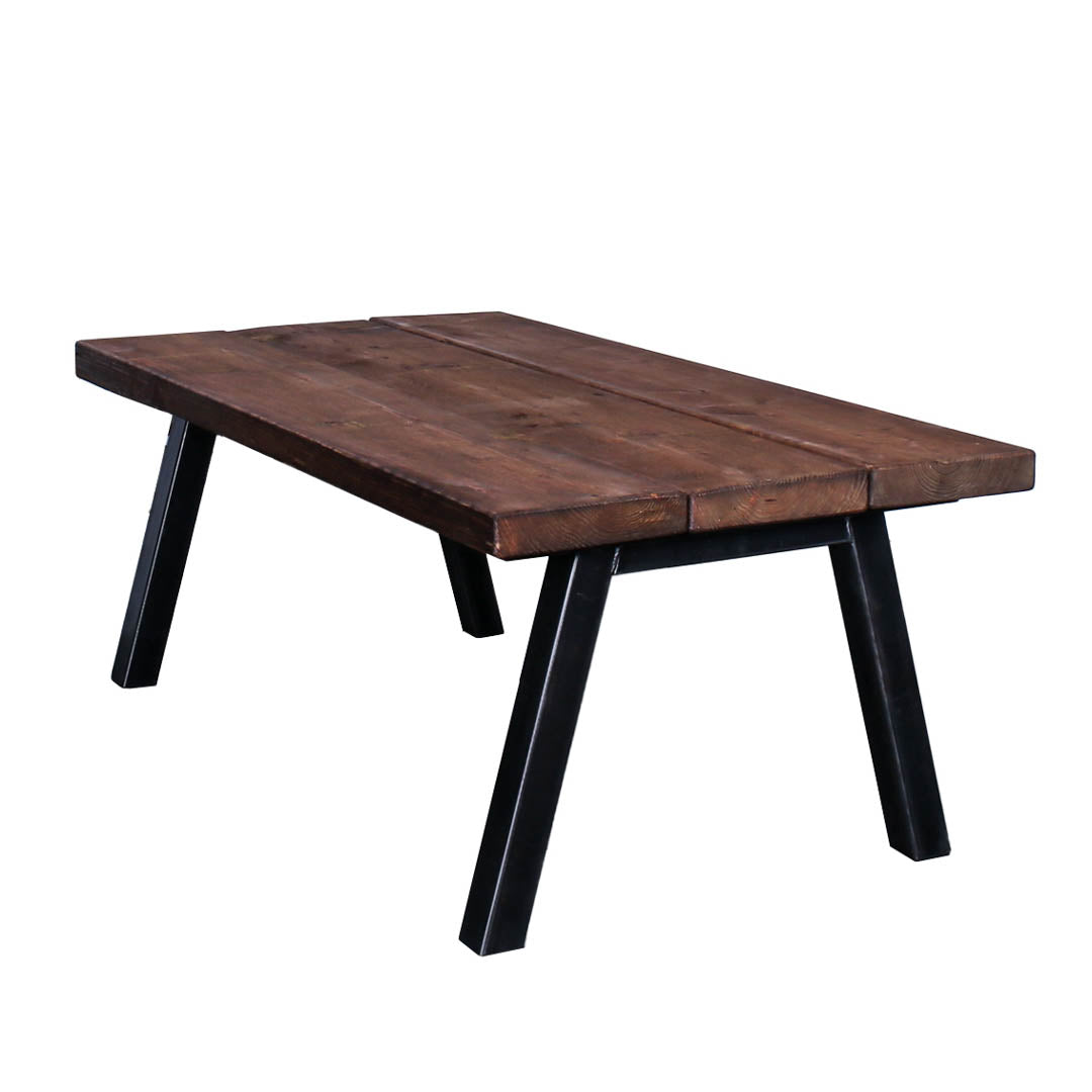 extra chunky rustic industrial coffee table chunk 2 3 boards walnut