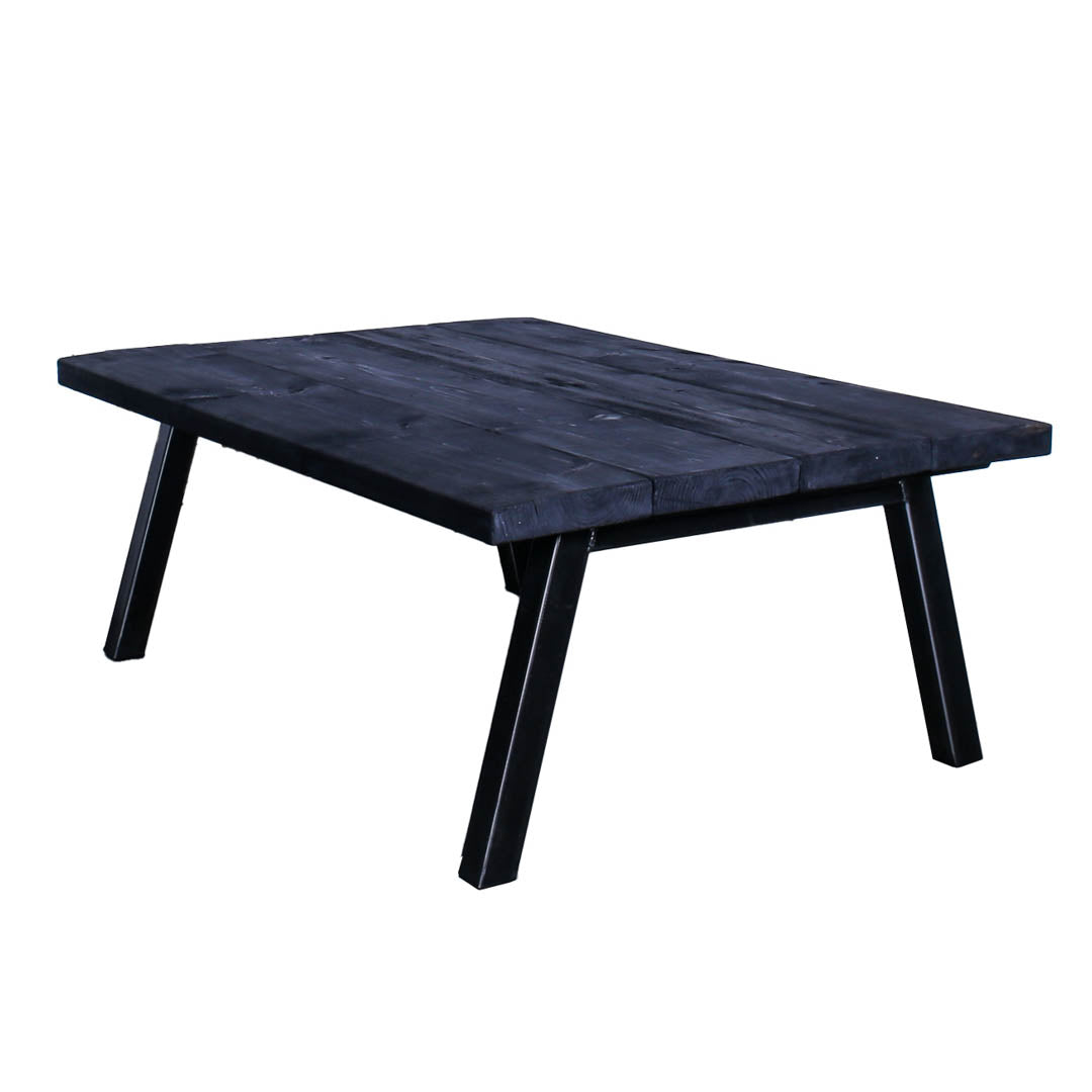 extra chunky rustic industrial coffee table chunk 2 4 boards charcoal