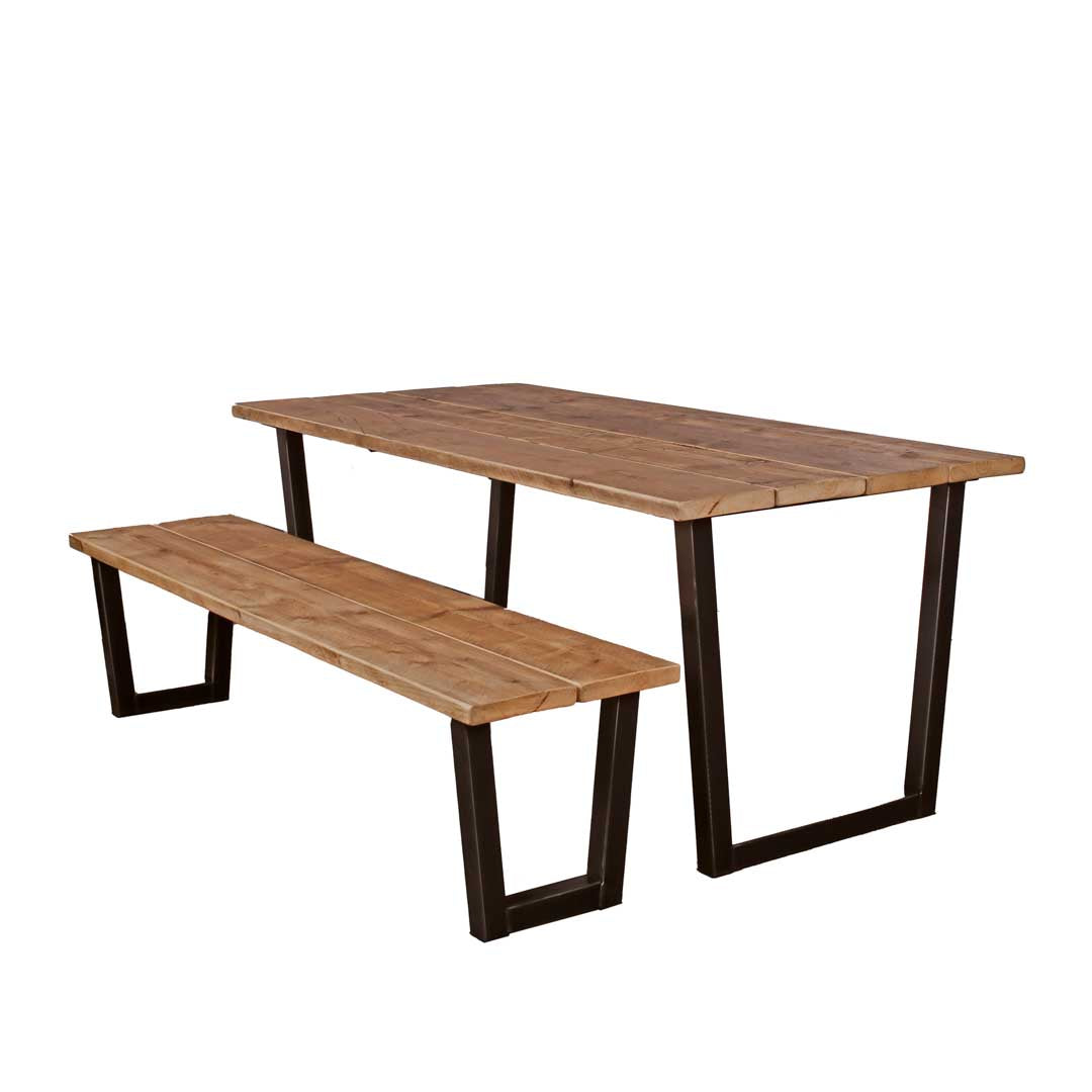 reclaimed scaffold board bench chunk 1 clear