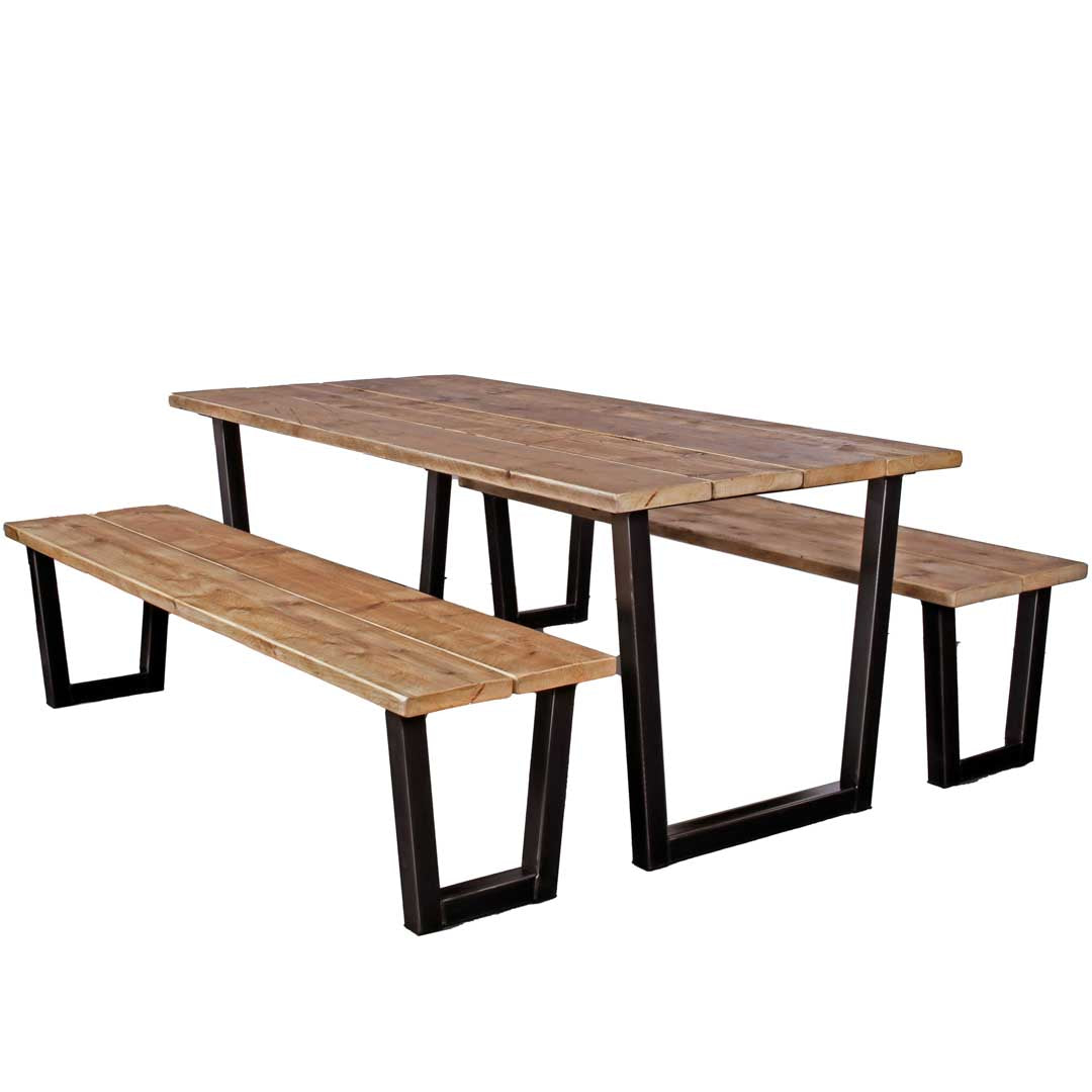reclaimed scaffold board benches chunk 1 clear