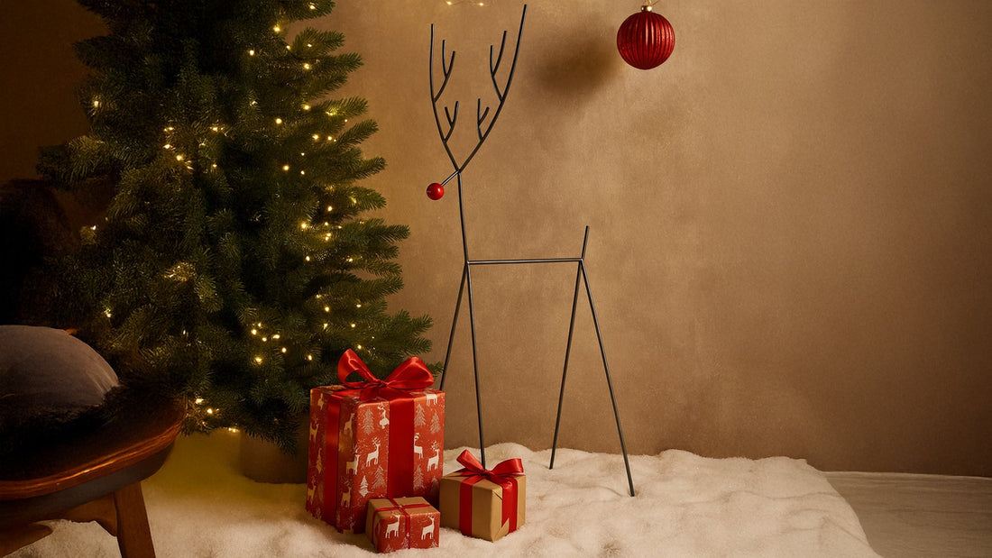 Rustic Industrial Metal Reindeer