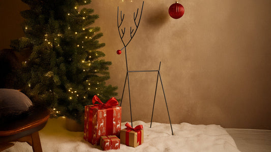 Rustic Industrial Metal Reindeer