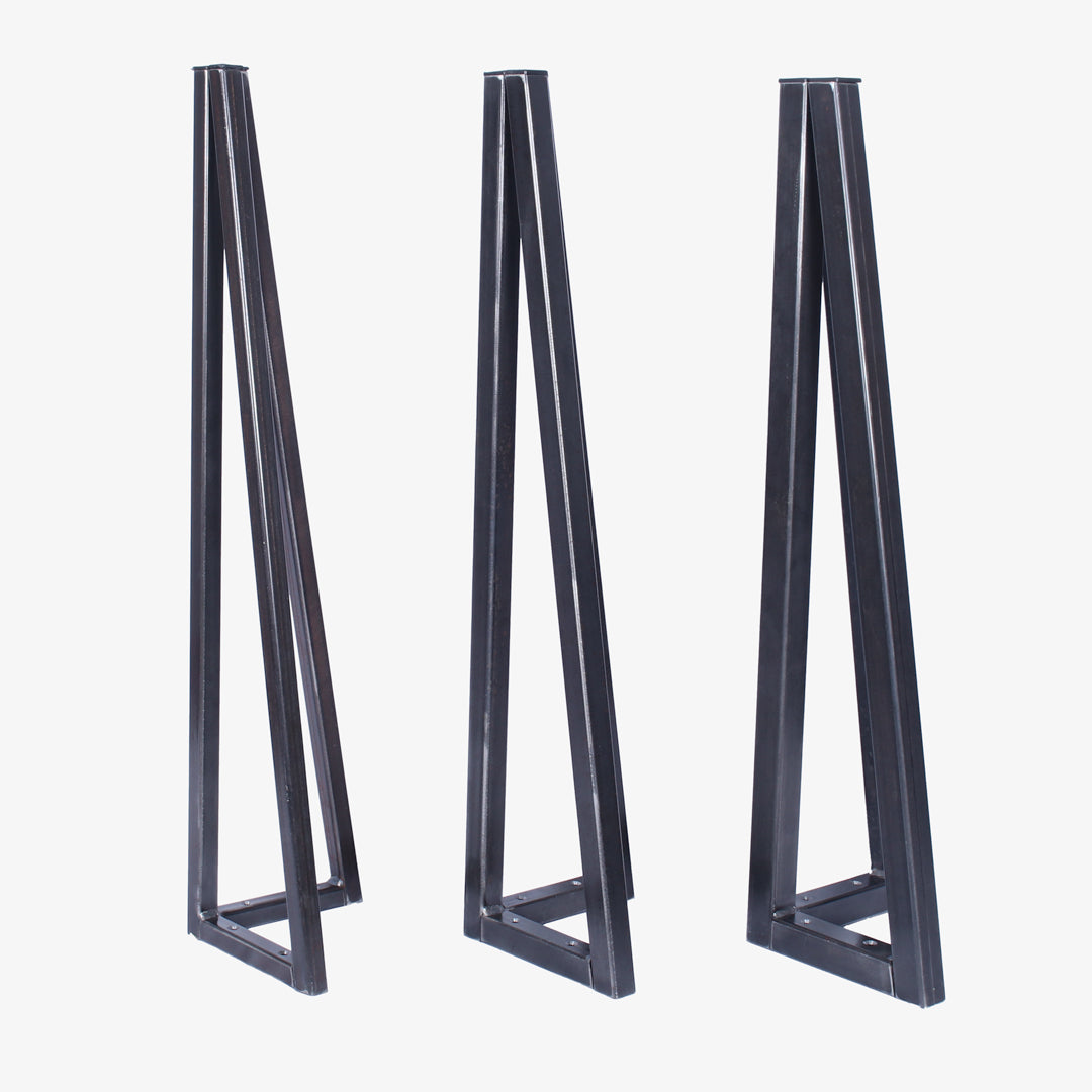 Chunk Monkey ChunkPin legs: Slim (20mm), Chunkier (25mm), and Chunkiest (30mm) rustic steel hairpin legs
