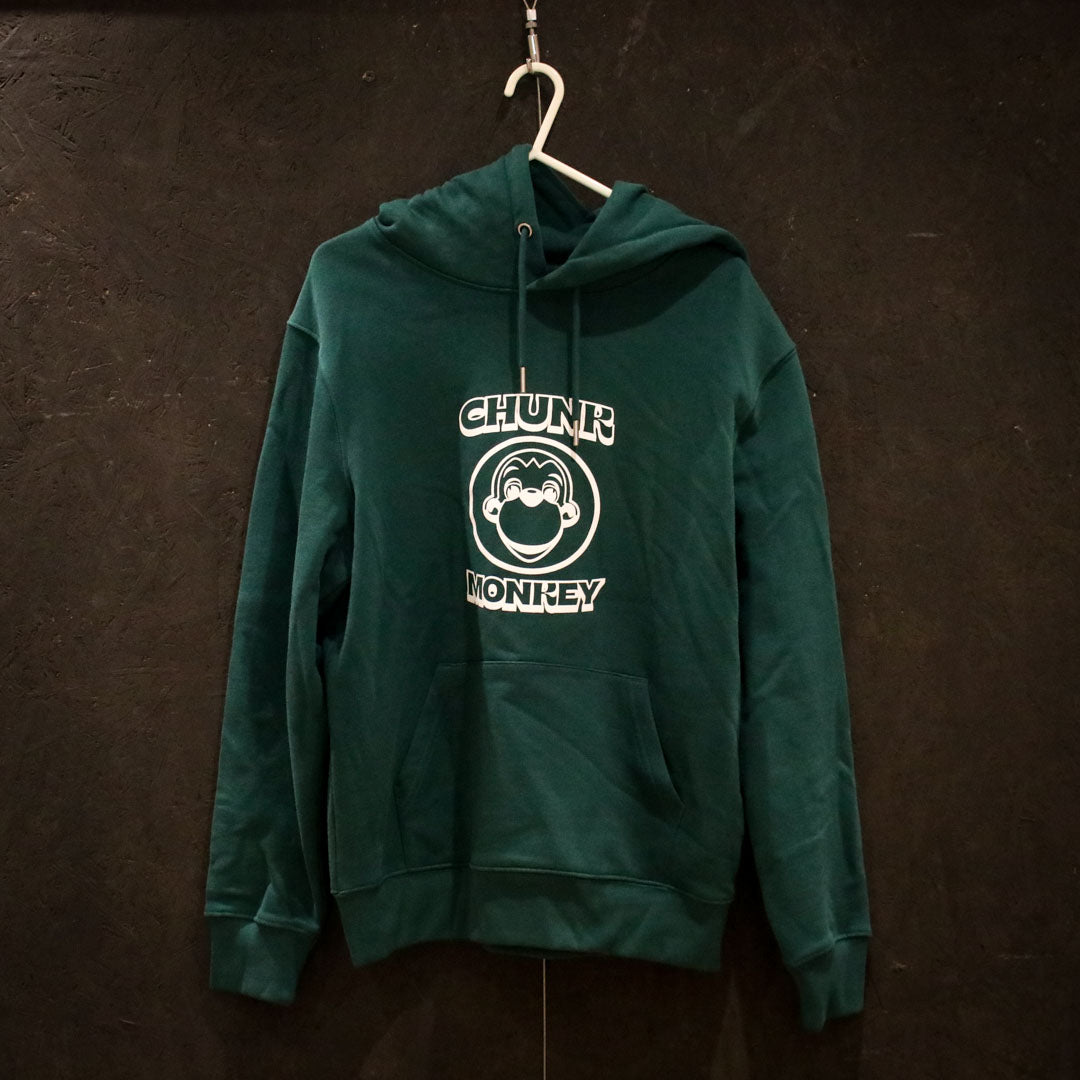 Chunk Monkey Face Hoody (Forest Green)