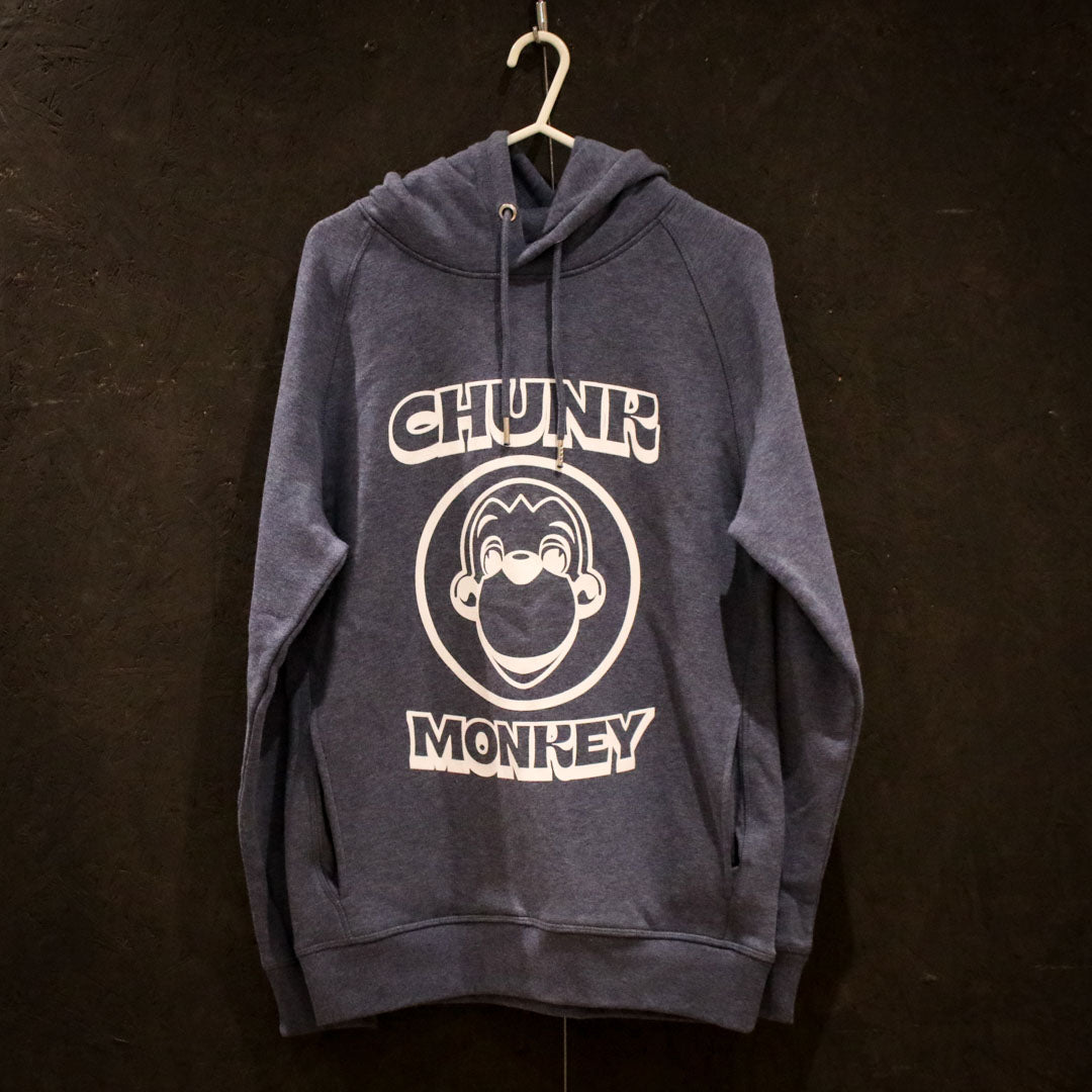 Chunk Monkey Face Hoody (Dark Heather Blue)