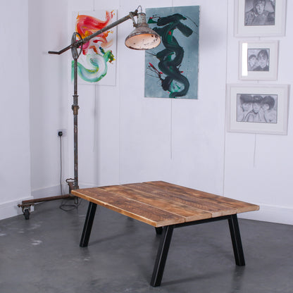 Rustic Industrial Reclaimed Scaffold Board Coffee Table Chunk Two
