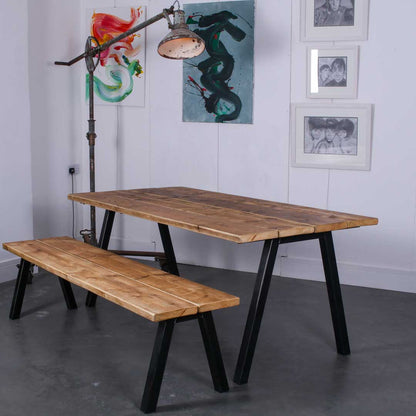Reclaimed Scaffold Board Bench - Chunk Two