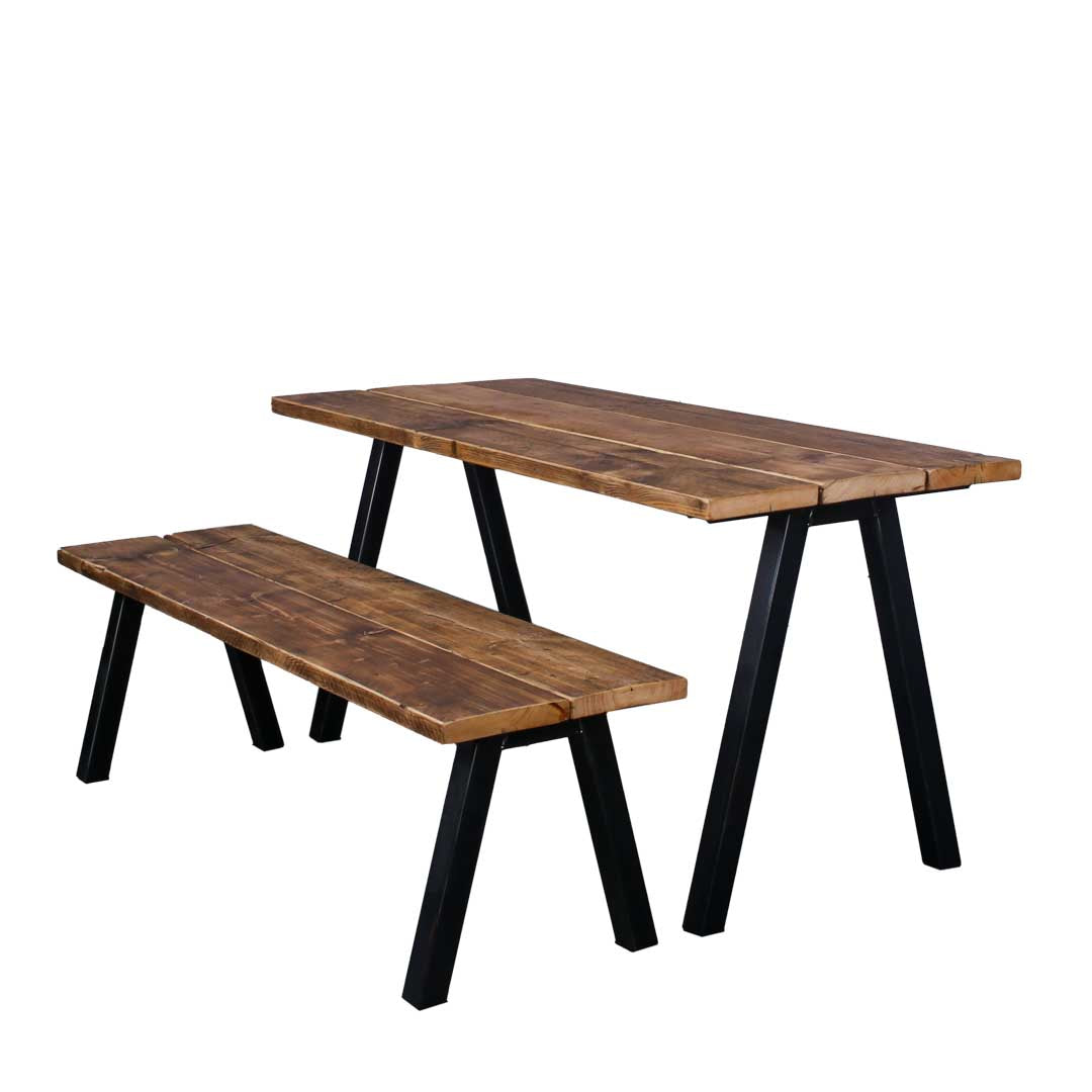 Reclaimed Scaffold Board Bench - Chunk Two