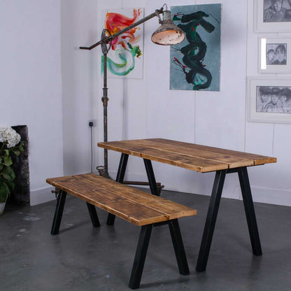 Reclaimed Scaffold Board Bench - Chunk Two