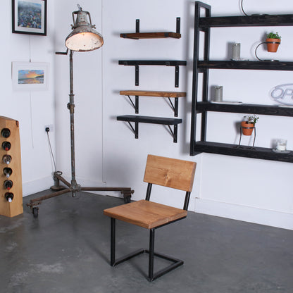 Rustic Industrial Extra Chunky Cantilever Chair