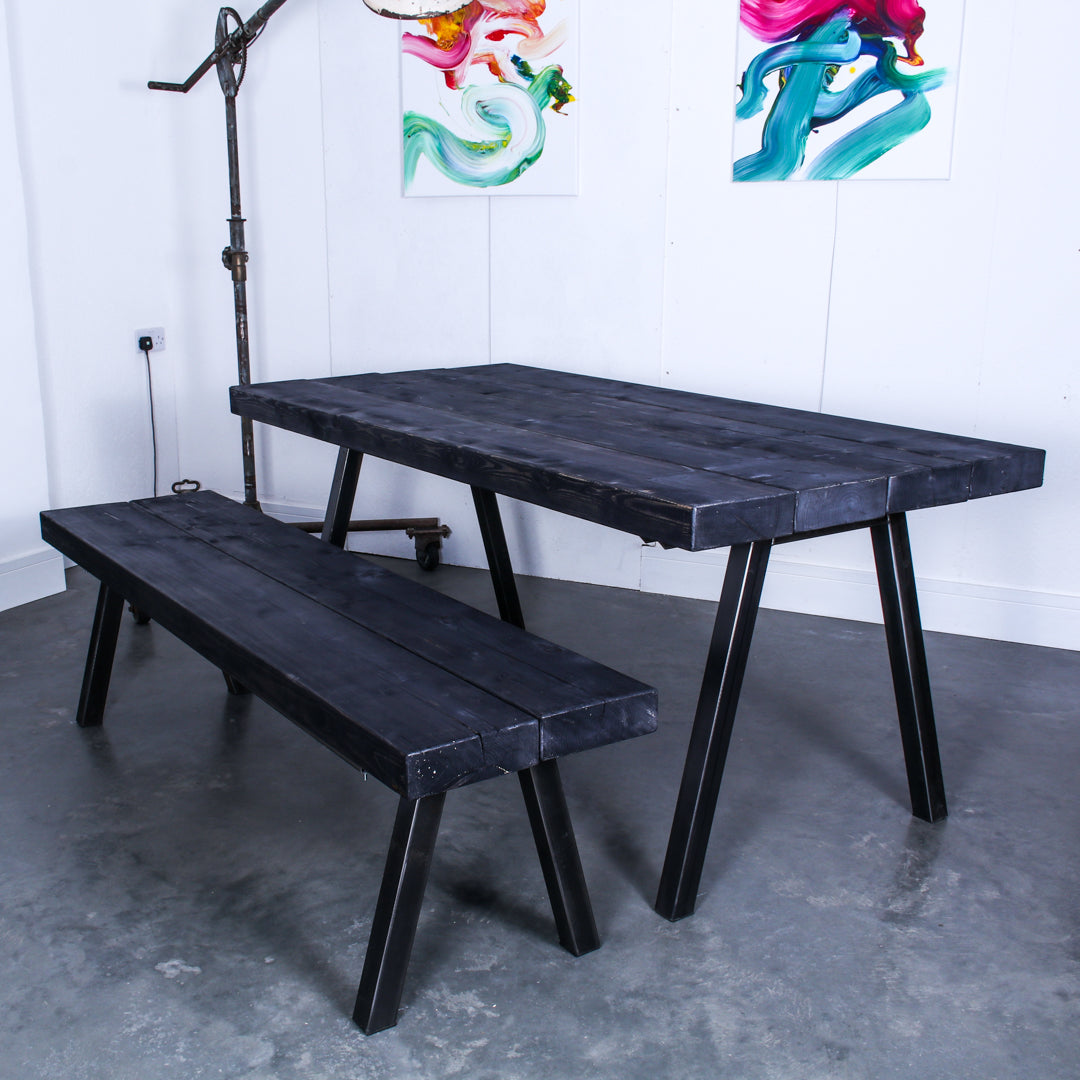 Rustic Industrial Extremely Chunky Bench - Chunk Two