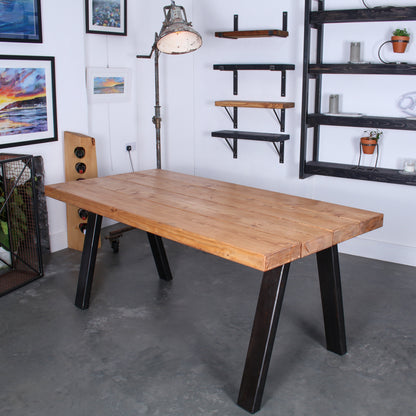 Rustic Industrial Extremely Chunk Dining Table - Chunk Two Xtra