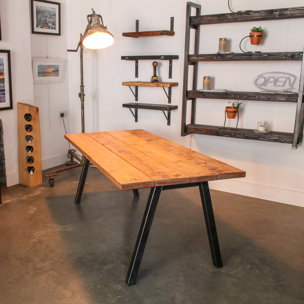 Table Chunking Rustic Industrial Extra Chunky Dining Table - Chunk Two – CHUNK MONKEY
