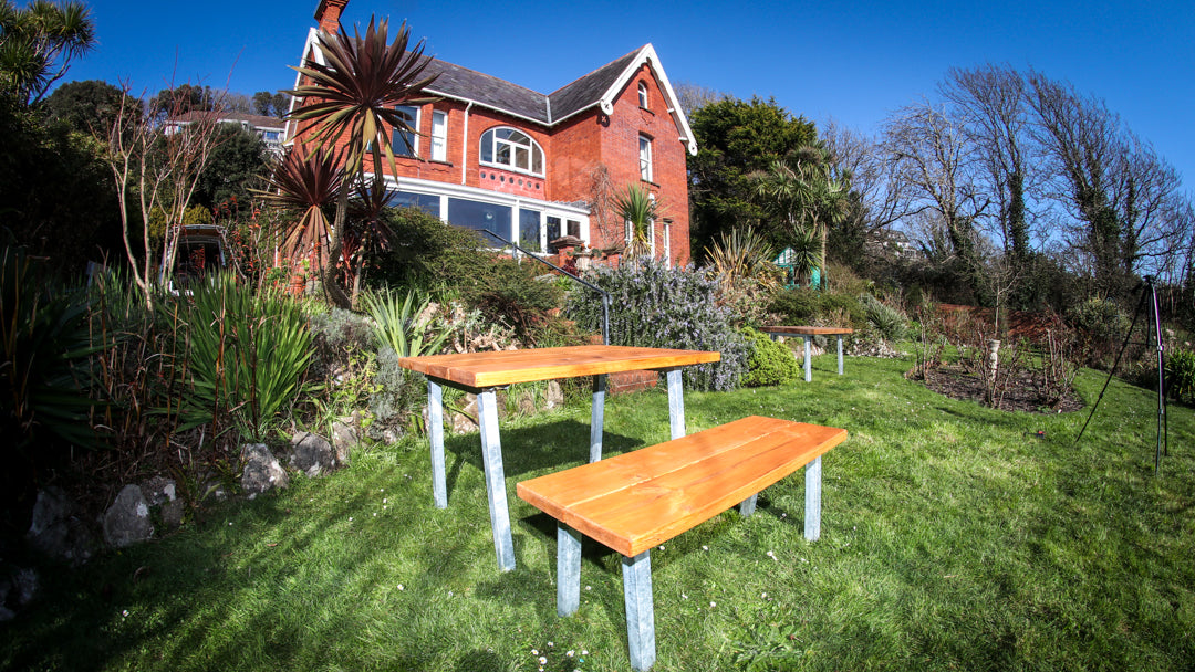 Load video: Chunk Monkey video showcasing the all new handmade garden furniture range available online now.