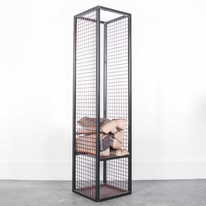 Tall Industrial Log Rack