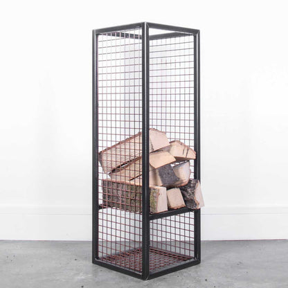 Tall Industrial Log Rack