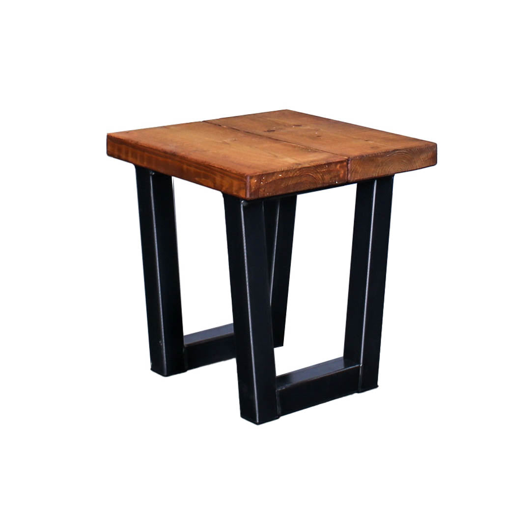 extra chunky handmade rustic industrial side table chunk 1 oak