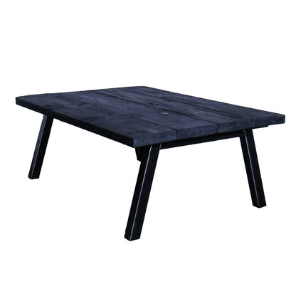 extra chunky rustic industrial coffee table chunk 2 4 boards charcoal