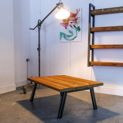 extra chunky rustic industrial coffee table chunk 2 4 boards studio 0ak