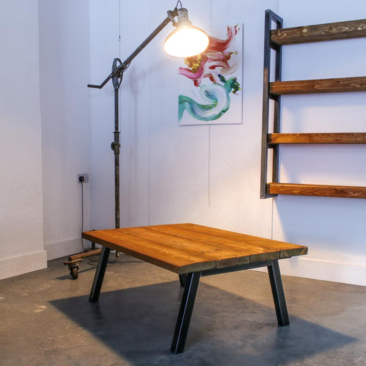 extra chunky rustic industrial coffee table chunk 2 4 boards studio 0ak