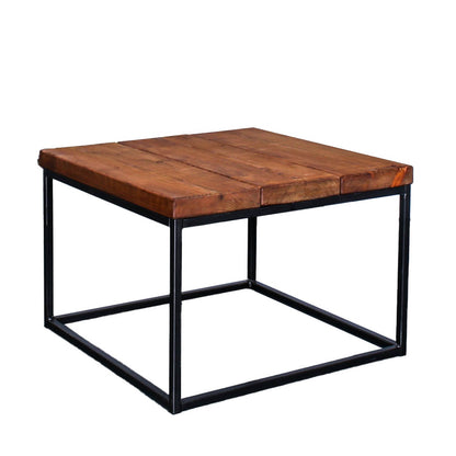 extra chunky rustic industrial cube coffee table 1 oak