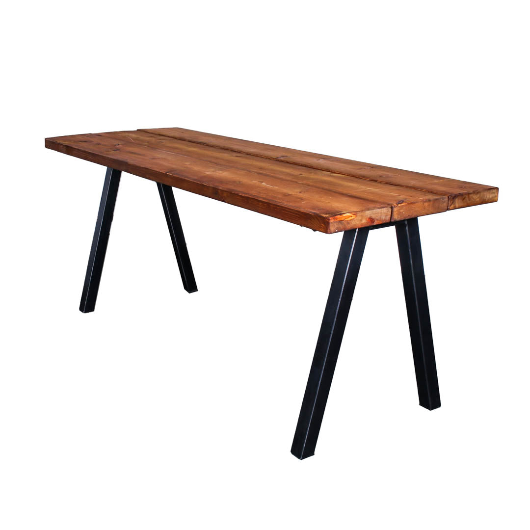 extra chunky rustic industrial dining table chunk 2 3 board oak