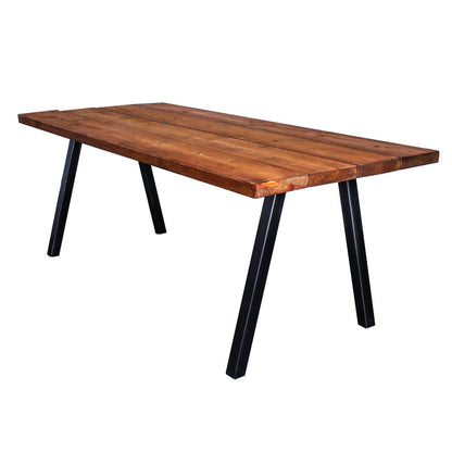 extra chunky rustic industrial dining table chunk 2 4 board oak