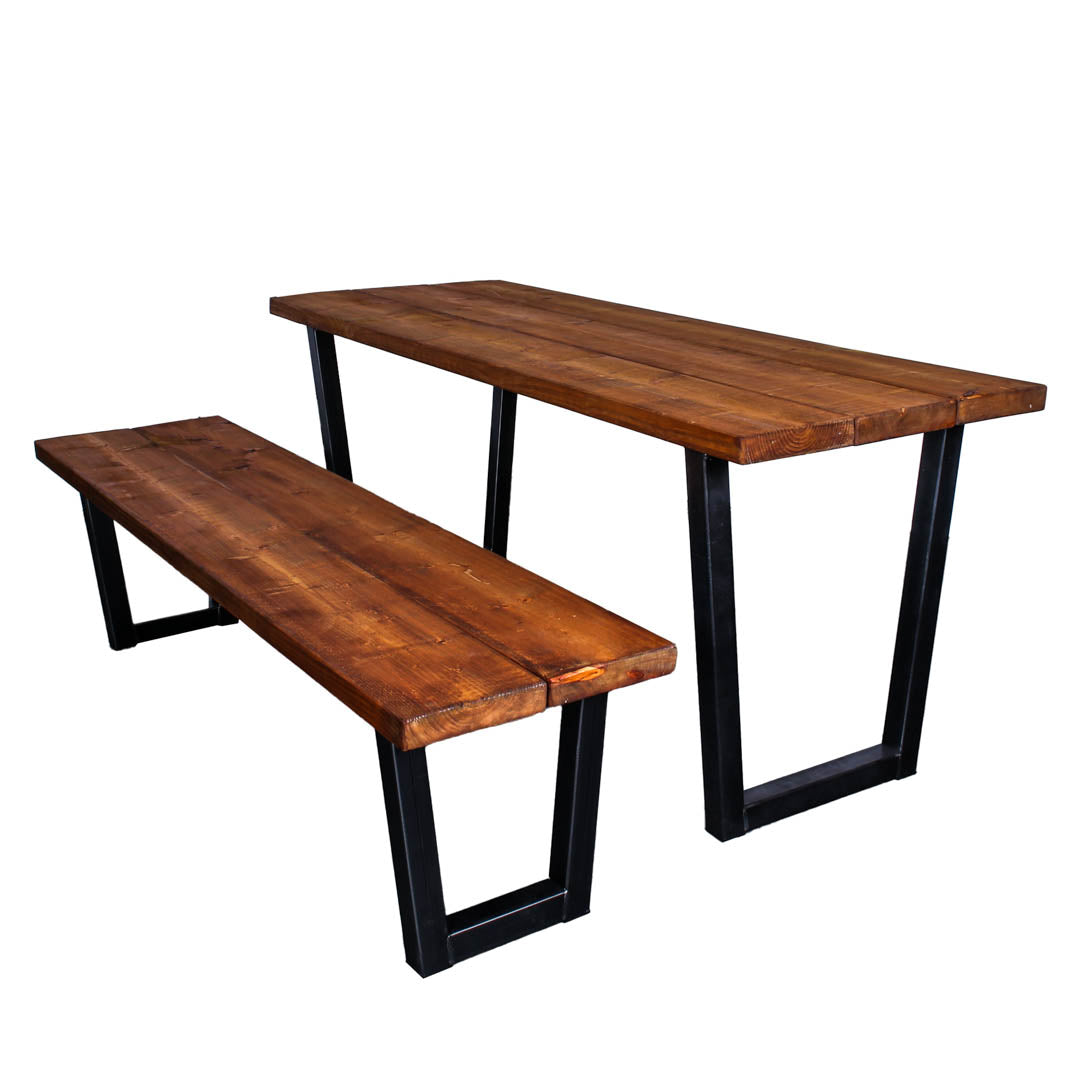 extra chunky rustic industrial handmade bench