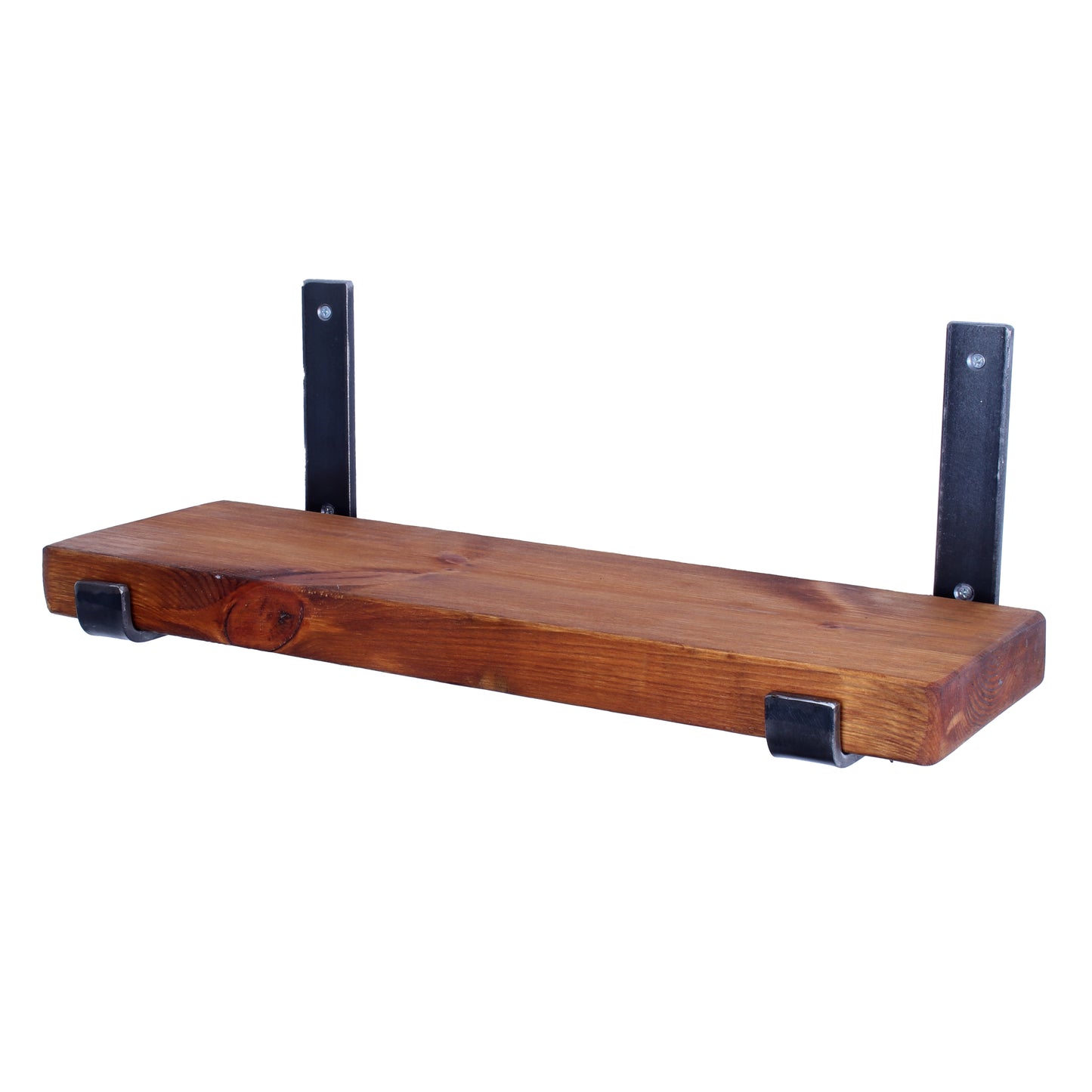 extra chunky rustic industrial shelf up brackets oak