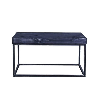 extremely chunky handmade rustic industrial cube coffee table 2 charcoal
