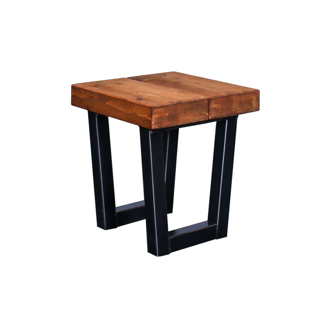 extremely chunky handmade rustic industrial side table chunk 1 oak