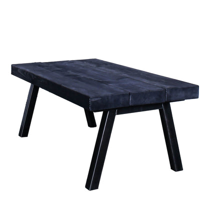 extremely chunky rustic industrial coffee table chunk 2 3 boards charcoal
