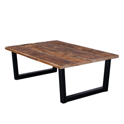 reclaimed scaffold board coffee table chunk 1 4 plank clear