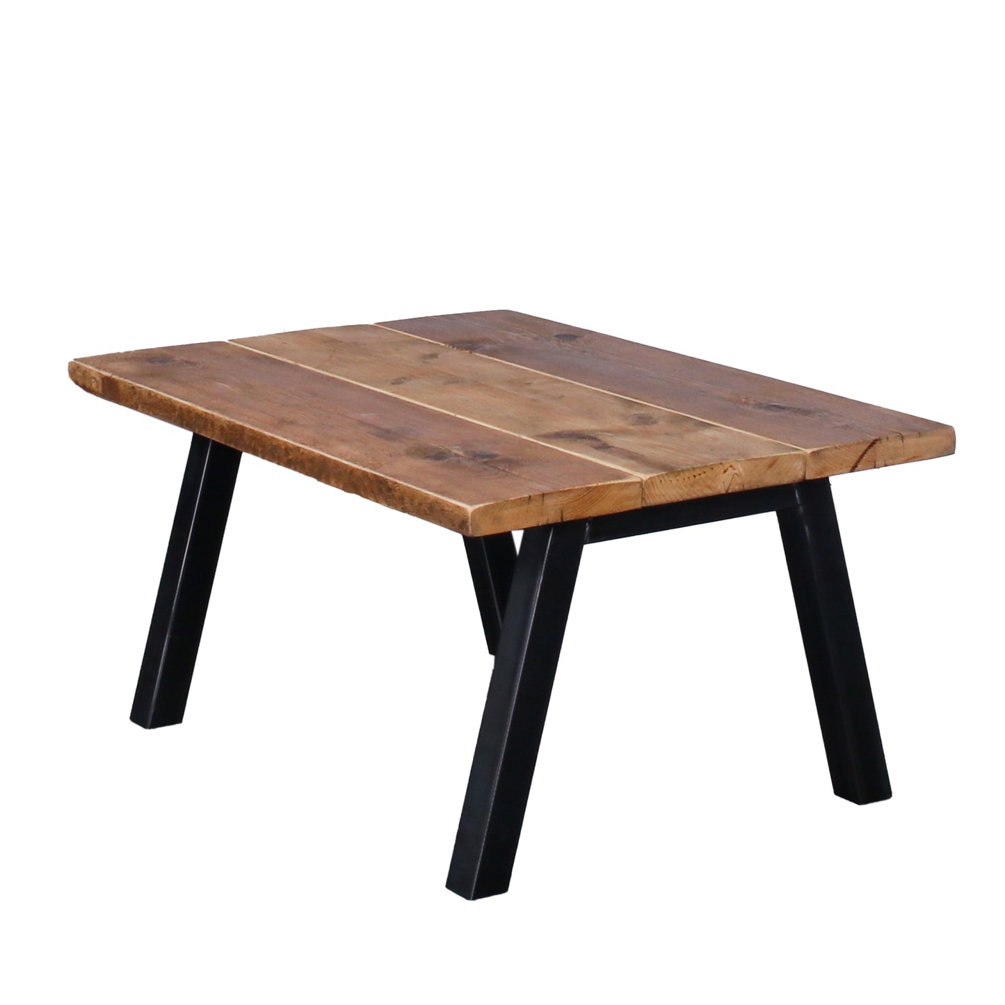 reclaimed scaffold board rustic industrial coffee table chunk 2 3 plank clear