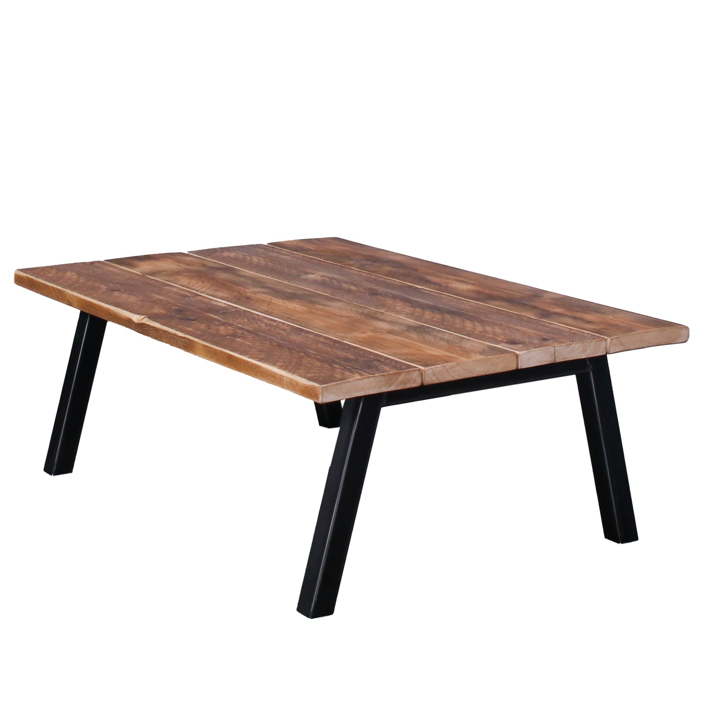 reclaimed scaffold board rustic industrial coffee table chunk 2 clear